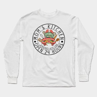 Mom's Kitchen Open 24 Hours - Seasoned With Love Long Sleeve T-Shirt